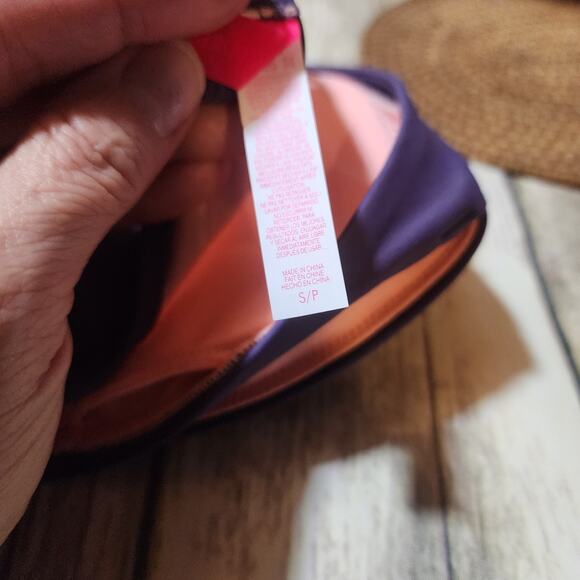 Victoria's Secret purple triangle bikini top woman's size small - Picture 7 of 10